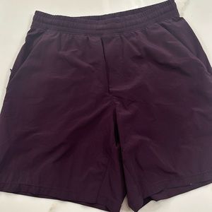 Lululemon shorts. Liner less. 6.5” inseam. Maroon. Medium.